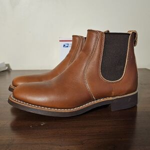 Red Wing Heritage Chelsea Brown Leather Ankle Vibram Boots Womens 6 Worn Once